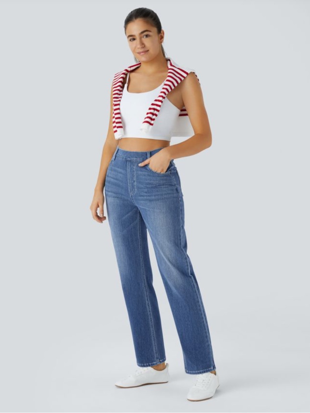 HALARA Straight-Leg Women’s Jeans - Blue